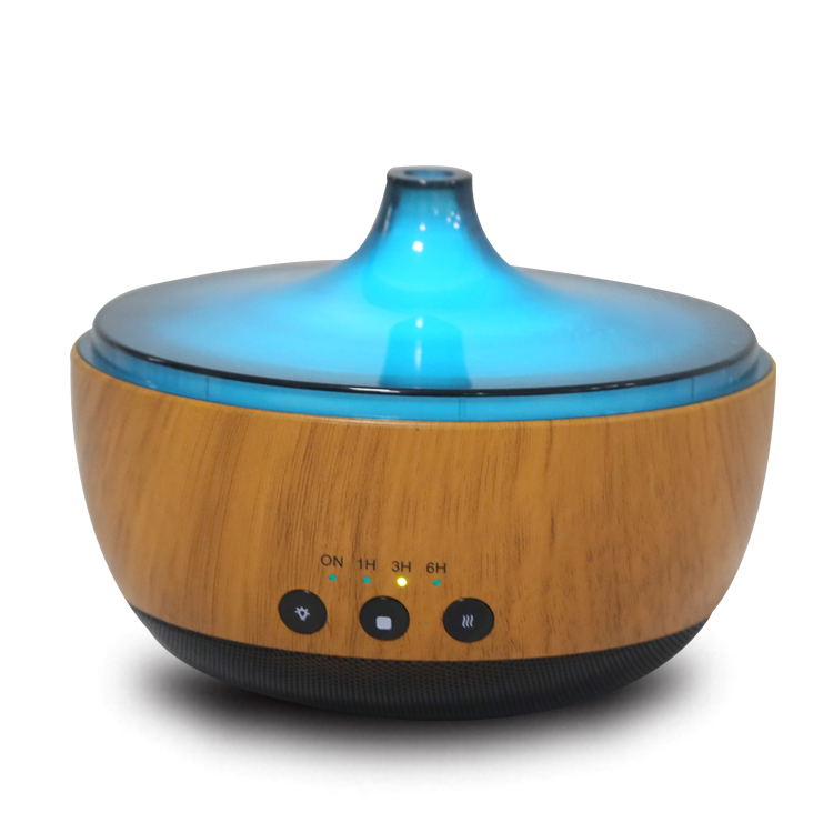 200ml Air Wood Grain Aroma Diffuser with Bluetooth Speaker
